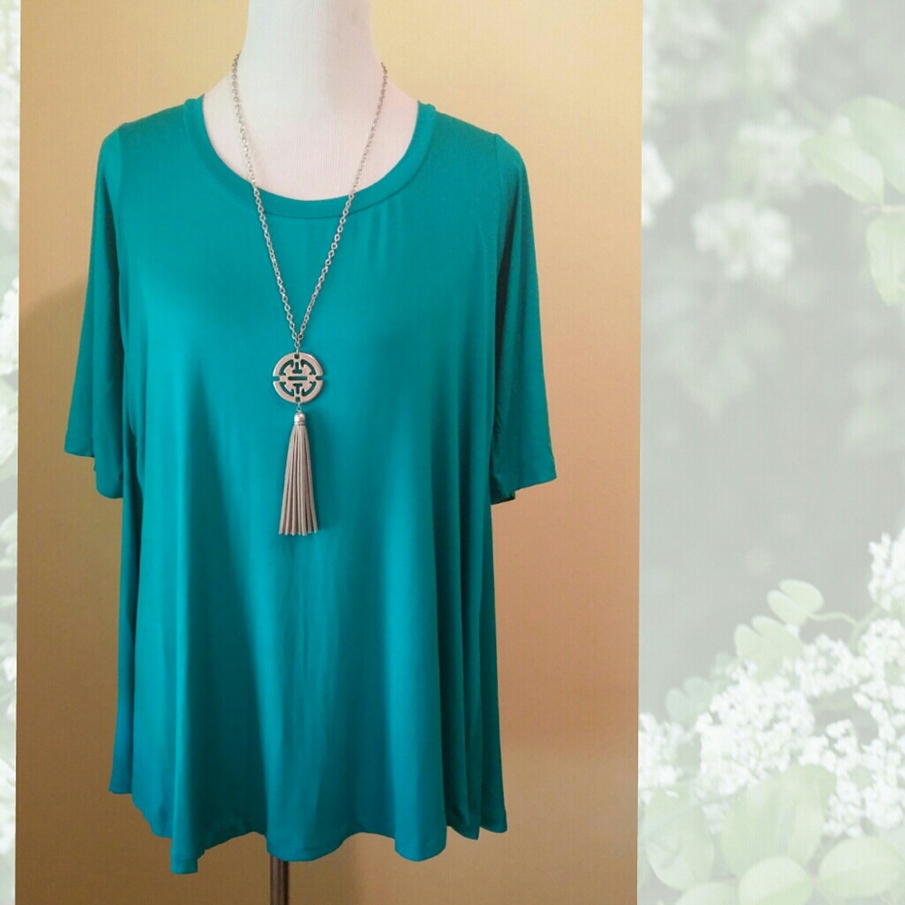 Mountain Mamas Teal Swing Top